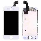 10 PCS TFT LCD Screen for iPhone 5S  Digitizer Full Assembly with Front Camera (White) - 2