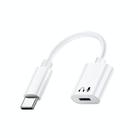 USB-C / Type-C to 8 Pin Audio Adapter Cable for iPhone 15 Series (White) - 1