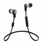 BTH-I8 Stereo Sound Quality Magnetic Absorption V4.2 + EDR Bluetooth Sports Headset, Bluetooth Distance: 8-15m, For iPad, iPhone, Galaxy, Huawei, Xiaomi, LG, HTC and Other Smart Phones(Gold) - 1