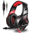 ONIKUMA K1-B Deep Bass Noise Canceling Camouflage Gaming Headphone with Microphone(Black Red) - 1