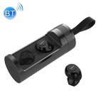 SARDiNE F8 TWS Bluetooth V5.0 Wireless Stereo Earphones with Charging Box(Black) - 1