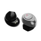 SARDiNE F8 TWS Bluetooth V5.0 Wireless Stereo Earphones with Charging Box(Black) - 3