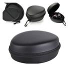 Portable EVA Storage Box Shockproof Bag for Headset, with Carabiner(Black) - 1