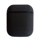 Sea Sand Texture Anti-lost Dropproof Wireless Earphones Charging Box Protective Case for Apple AirPods 1/2(Black) - 1