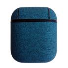 Sea Sand Texture Anti-lost Dropproof Wireless Earphones Charging Box Protective Case for Apple AirPods 1/2(Blue) - 1