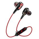 MG-G23 Portable Sports Bluetooth V5.0 Bluetooth Headphones, with 4 Speakers(Red) - 1