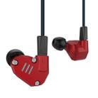 KZ ZS6 Eight Unit Circle Iron Aluminum Alloy In-ear HiFi Earphone without Microphone (Red) - 1