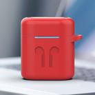 Wireless Earphones Charging Box Silicone Protective Case for Huawei Honor FlyPods / FreeBuds 2(Red) - 1