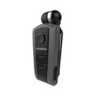 Fineblue F910 CSR4.1 Retractable Cable Caller Vibration Reminder Anti-theft Bluetooth Headset(Grey) - 1