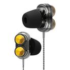 QKZ KD7 In-ear Four-motion Sports Music Headphones, Microphone Version (Black) - 1