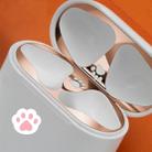 Cat Claw Pattern Metal Dustproof Protective Sticker for Apple AirPods 1/2(Silver) - 8