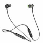 ipipoo GP-2  Quad-Core Dual-dynamic Drivers Sports Wireless Bluetooth V4.2 Earphone Neck Halter Style In-ear Headset(Black) - 1