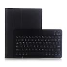 A102 For iPad 10.2 inch Ultra-thin Detachable Bluetooth Keyboard Leather Tablet Case with Stand Function(Black) - 1