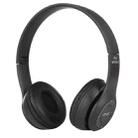 P47 Foldable Wireless Bluetooth Headphone with 3.5mm Audio Jack, Support MP3 / Call(Black) - 1