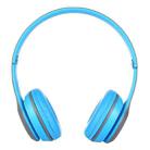 P47 Foldable Wireless Bluetooth Headphone with 3.5mm Audio Jack, Support MP3 / Call(Blue) - 3