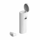 V21 Mini Single Ear Stereo Bluetooth V5.0 Wireless Earphones with Charging Box(White) - 1