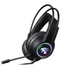 HAMTOD V9000 Dual 3.5mm + USB Interface Wired Gaming Headset, Cable Length: 2.1m - 1