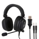 HAMTOD V6800 Dual 3.5mm + USB Interface Wired Gaming Headset, Cable Length: 2.1m - 1