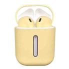 Q8L TWS Bluetooth 5.0 Touch Wireless Bluetooth Earphone with Magnetic Adsorption Charging Case, Supports Power Display & HD Calling(Yellow) - 1