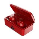 G10 TWS Bluetooth 5.0 Wireless Bluetooth Earphone with Charging Box, Support Digital Display & HD Call & Power Bank(Red) - 1