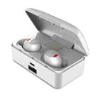 G10 TWS Bluetooth 5.0 Wireless Bluetooth Earphone with Charging Box, Support Digital Display & HD Call & Power Bank(White) - 1