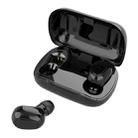 L-21 9D Sound Effects Bluetooth 5.0 Touch Wireless Bluetooth Earphone with Charging Box, Support HD Call (Black) - 1