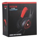 HAMTOD V1000 Dual-3.5mm Plug Interface Gaming Headphone Headset with Mic & LED Light, Cable Length: 2.1m(Red) - 5