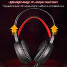 HAMTOD V1000 Dual-3.5mm Plug Interface Gaming Headphone Headset with Mic & LED Light, Cable Length: 2.1m(Red) - 7