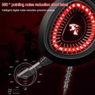 HAMTOD V1000 Dual-3.5mm Plug Interface Gaming Headphone Headset with Mic & LED Light, Cable Length: 2.1m(Red) - 8