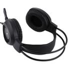 HAMTOD V1000 Dual-3.5mm Plug Interface Gaming Headphone Headset with Mic & RGB LED Light, Cable Length: 2.1m(Black) - 3