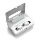 H60 LED Digital Display Stereo Bluetooth 5.0 Earphone with Charging Box (White) - 1
