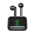 P100pro TWS Bluetooth 5.0 Touch Wireless Bluetooth Earphone with Charging Box & LED Smart Digital Display, Support Siri & Call(Black) - 2