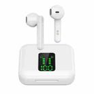 P100pro TWS Bluetooth 5.0 Touch Wireless Bluetooth Earphone with Charging Box & LED Smart Digital Display, Support Siri & Call(White) - 1