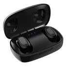 T10 TWS Bluetooth 5.0 Touch Wireless Bluetooth Earphone with Magnetic Attraction Charging Box & LED Display, Support Siri & HD Call(Black) - 2