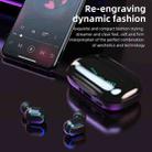 T11 TWS Bluetooth 5.0 Wireless Bluetooth Earphone with Magnetic Attraction Charging Box & LED Intelligent Digital Display & LED Marquee Display, Support Power Bank & Call(Black) - 3