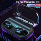 T11 TWS Bluetooth 5.0 Wireless Bluetooth Earphone with Magnetic Attraction Charging Box & LED Intelligent Digital Display & LED Marquee Display, Support Power Bank & Call(Black) - 12