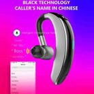 V7 Bluetooth 5.0 Business Style Wireless Stereo Sports Bluetooth Earphone, Support Inform Caller Name (Purple) - 3
