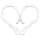 For AirPods 1 / 2 / Pro Anti-lost Silicone Earphone Ear-hook(Clear White) - 1