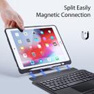 DUX DUCIS For iPad 10.2 & 10.5 inch Detachable Touch Bluetooth Keyboard PU Leather + Silicone Tablet Case with Smart Sleep & Wake-up / Pen Slot / Bracket(Black) - 12