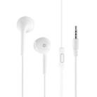 KIVEE KV-MT37 3.5mm Jack Wire-controlled Wired Music Earphone, Supports Calls, Cable Length: 1.2m (White) - 1