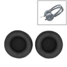 1 Pair For Sennheiser HD25-1 II Headset Cushion Sponge Cover Earmuffs Replacement Earpads(Black) - 1