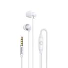 REMAX RM-208 In-Ear Stereo Sleep Earphone with Wire Control + MIC, Support Hands-free(White) - 1