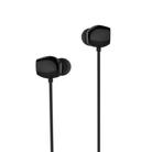 REMAX RM-550 3.5mm Gold Pin In-Ear Stereo Music Earphone with Wire Control + MIC, Support Hands-free (Black) - 1