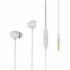 REMAX RM-550 3.5mm Gold Pin In-Ear Stereo Music Earphone with Wire Control + MIC, Support Hands-free (White) - 1