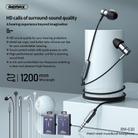 REMAX RM-630 3.5mm Gold Pin In-Ear Stereo Metal Music Earphone with Wire Control + MIC, Support Hands-free (Tarnish) - 2