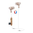 F3 Bluetooth 4.2 Hanging Neck Design Bluetooth Headset, Support Music Play & Switching & Volume Control & Answer(Gold) - 1