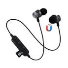 F17 Bluetooth 4.2 Hanging Neck Design Bluetooth Headset, Support Music Play & Switching & Volume Control & Answer(Black) - 1