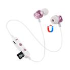 F17 Bluetooth 4.2 Hanging Neck Design Bluetooth Headset, Support Music Play & Switching & Volume Control & Answer(Rose Gold) - 1