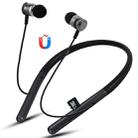 F108 Bluetooth 4.2 Hanging Neck Design Bluetooth Headset, Support Music Play & Switching & Volume Control & Answer(Black) - 1