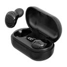 T8 TWS Intelligent Noise Cancelling IPX6 Waterproof Bluetooth Earphone with Magnetic Charging Box & Digital Display, Support Automatic Pairing & HD Call & Voice Assistant(Black) - 1